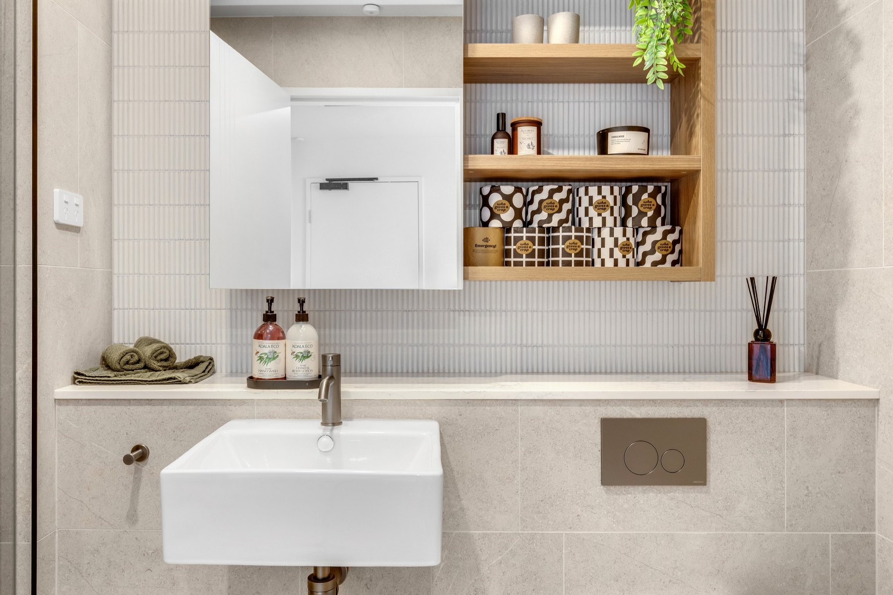 Well-presented bathroom amenities in managed property